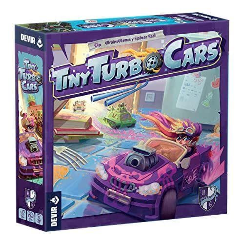 Devir Tiny Turbo Cars - Juego de carreras estilo Micro-Machines en el que todos juegan a la vez