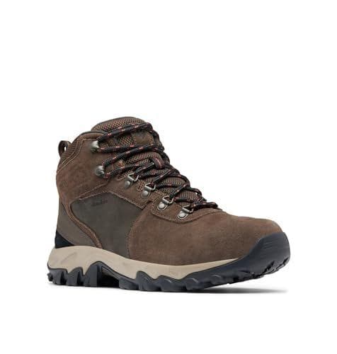 Columbia Newton Ridge Plus 2 Suede WP, Botas De Senderismo, Hombre, Marrón (Cordovan/Spice), 42 EU
