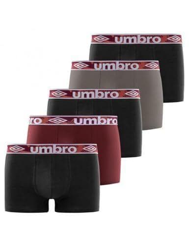Umbro - Pack de 5 calzoncillos bóxer para hombre