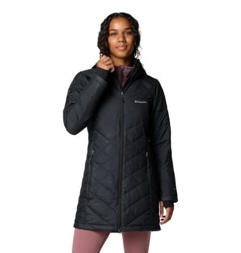 Columbia - Chaqueta larga con capucha para mujer
