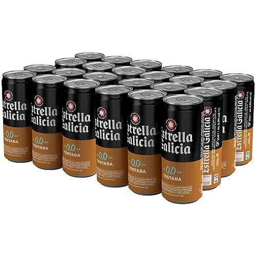 Estrella Galicia 0,0 - Cerveza sin alcochol (24 Latas x 33 cl) 