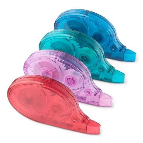 Amazon Basics - Pack de 4 cintas correctoras blancas con dispensador