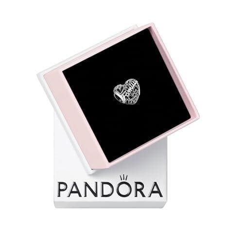 Pandora - Dije con diseño de corazón de plata de ley