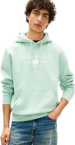 Tommy Hilfiger - Sudadera con bolsillo canguro y capucha para adulto