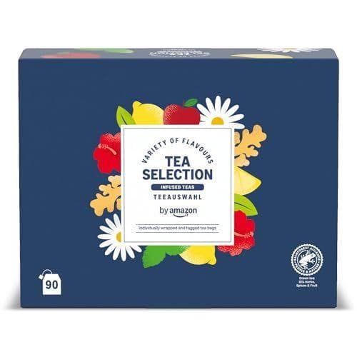 by Amazon - Paquete variado de 90 unidades | Té mixto e infusiones