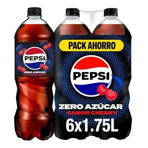 Pepsi zero - Pack con 6 botellas de cocacola con cero azúcar y cero calorías