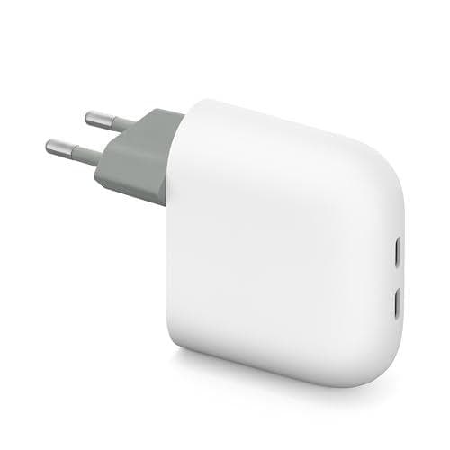 Cargador rápido Pixel Flex de Doble Puerto USB-C de 67 W - Cargador rápido para teléfonos Pixel - Compatible con Productos de Google y Otros Dispositivos USB-C (Creado por Google)