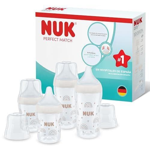 NUK - Set de 4 biberones Perfect Match | +3 meses |