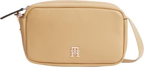 Tommy Hilfiger Bolso Crossbody Mujer Logotape con cierre de cremallera, Beige (Classic Khaki), Talla Única