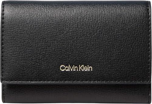 Calvin Klein - Cartera triple con bolsillo con cremallera