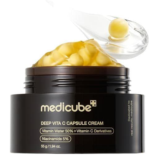 medicube - Crema facial con cápsulas de vitamina C
