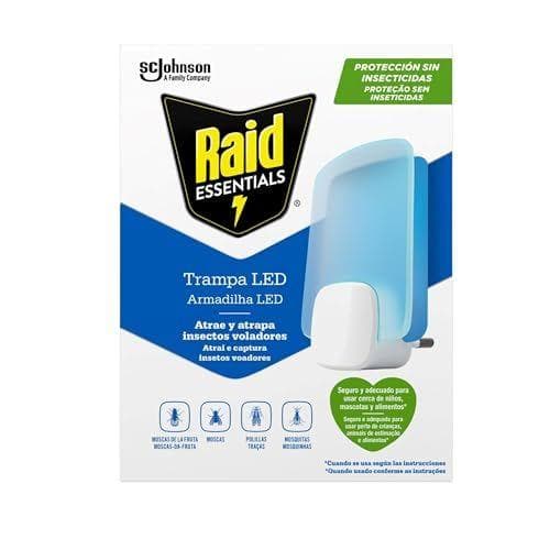 Raid Essentials - Trampa LED antimoscas y antipolillas 