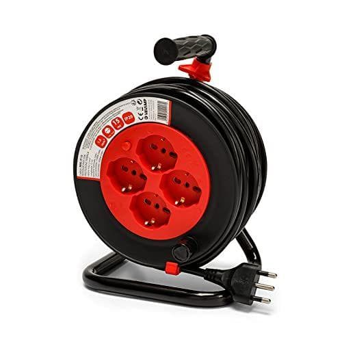 VELAMP REEL-IT-15 - Alargador eléctrico con enrollacables 15 m