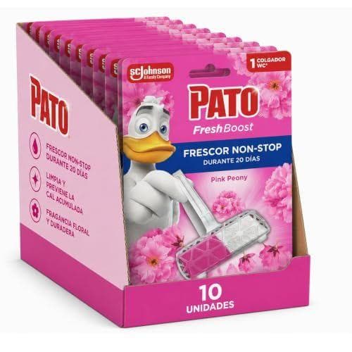 Pato Fresh Boost - Pack de 10 colgadores para WC | Floral