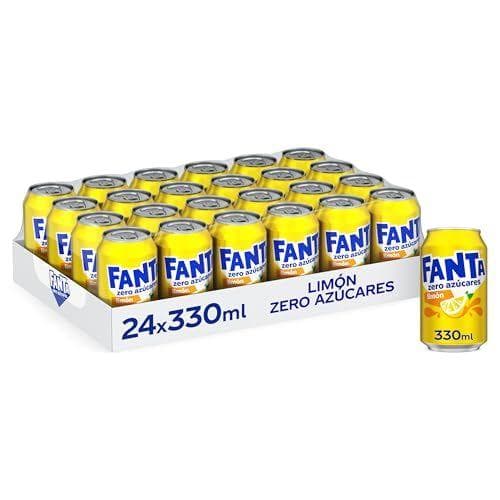 Fanta Limón - Pack de 24 refrescos de limón 