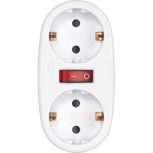 Simon - Adaptador de 2 tomas con Interruptor On/Off