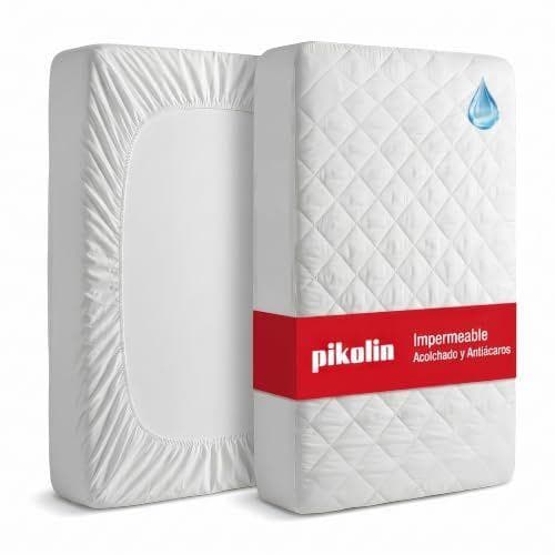 PIKOLIN - Protector para colchón | Impermeable | Acolchado | Antiacaros