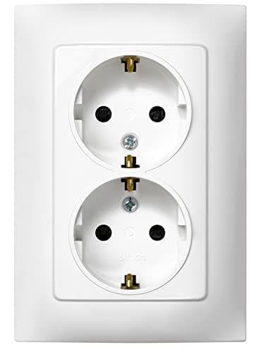 SIMON - Enchufe doble de empotrar Schuko