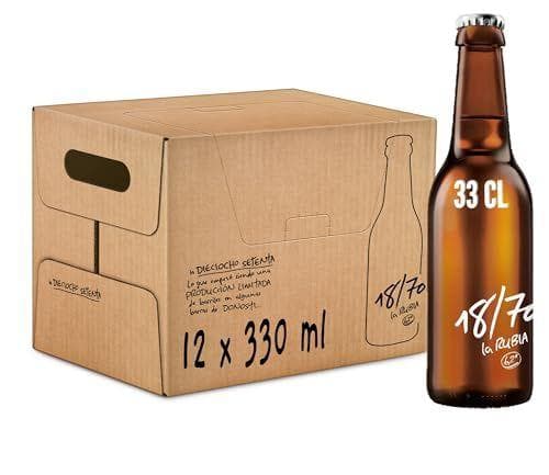 18/70 La Rubia - Pack de 12 botellas de cerveza lager especial