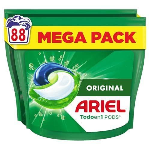 Ariel Todo En 1 PODS - 88 cápsulas de detergente líquido para lavadora 