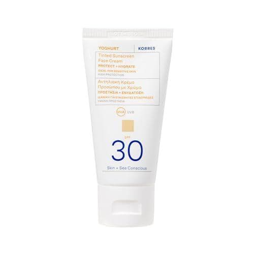 KORRES YOGHURT - Crema solar facial con color SPF30 