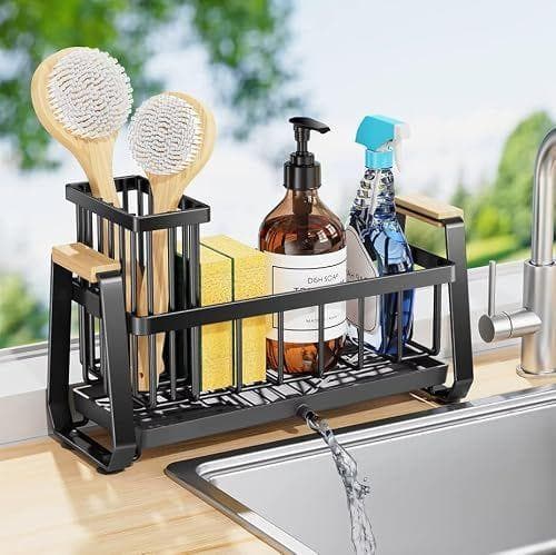 Youhmy - Organizador de cocina para fregadero con desagüe 