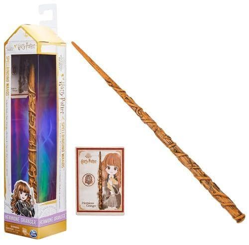 HARRY POTTER - Varita de Hermione Granger + tarjeta de hechizo