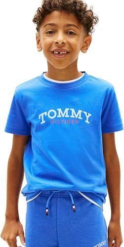 Tommy Hilfiger - Camiseta de algodón de manga corta infantil