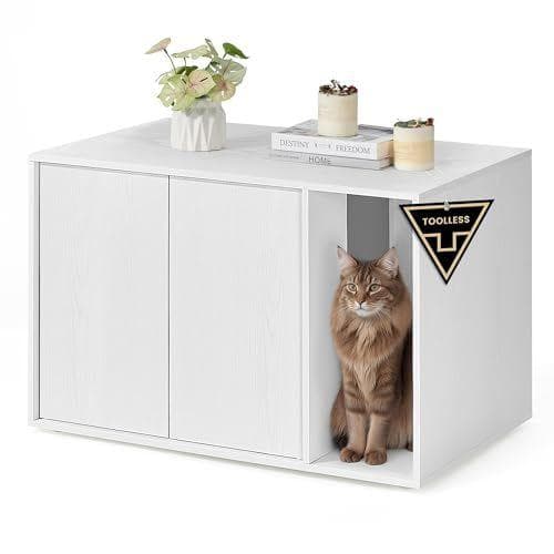 SONGMICS HOME - Armario arenero para gatos 
