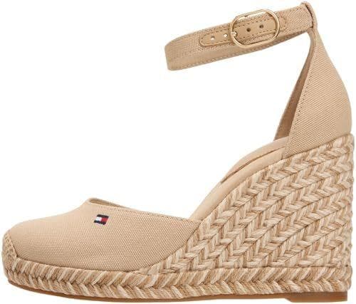 Tommy Hilfiger - Alpargatas de cuña con punta cerrada para mujer