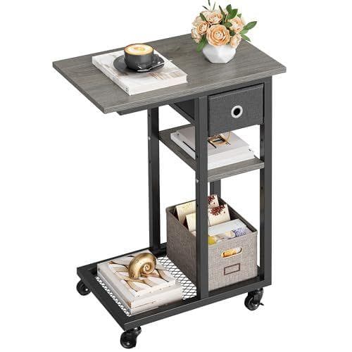 YITAHOME - Mesa auxiliar en forma de C