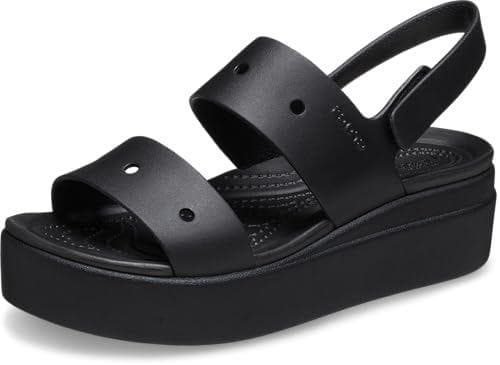 Crocs Brooklyn 4U Sandalia, Negro, Mujer, EU 38-39