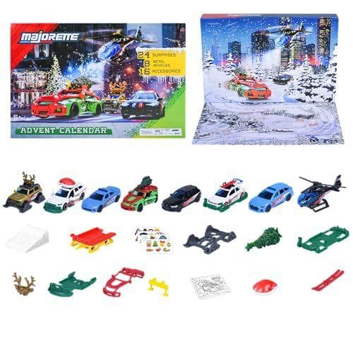Majorette - Calendario de adviento: set de 8 coches de metal 