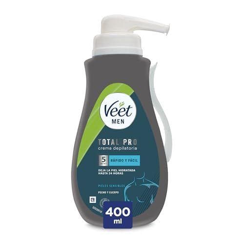 Veet Men - Crema depilatoria corporal para piel sensible (400 ml)