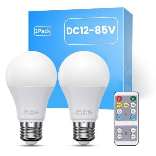 TrustWheel DC - Pack de 2 bombilllas LED E27 