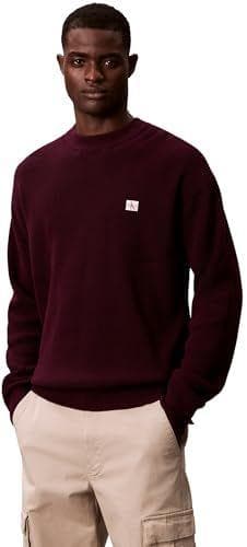Calvin Klein - Jersey de algodón con cuello redondo para hombre