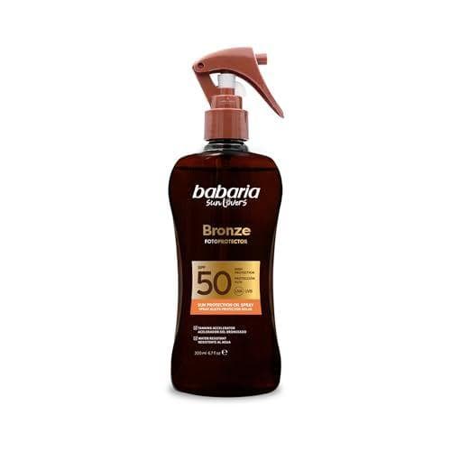 Babaria - Bronceador para cuerpo con protector solar 50