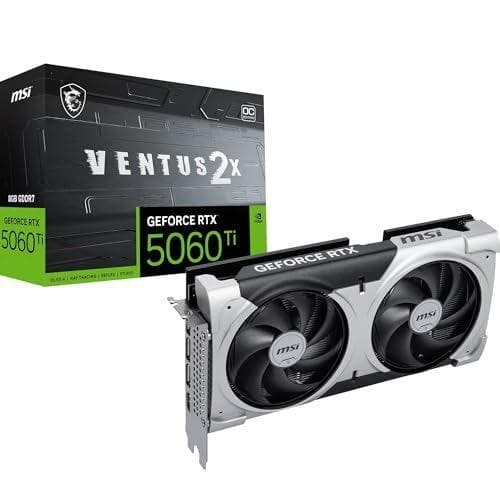 MSI GeForce-  RTX 5060 Ti 8G Ventus 2X OC Plus Tarjeta gráfica