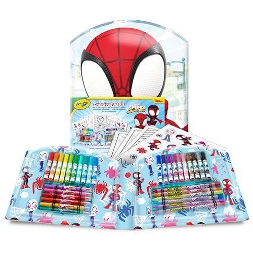 CRAYOLA - Maletín creativo Spidey de 40 piezas