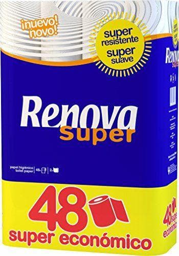 Renova - 48 rollos de papel higiénico super 