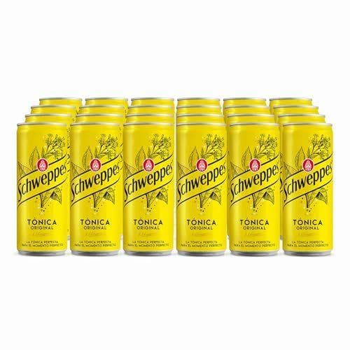 Schweppes - Pack de 24 latas de tónica original