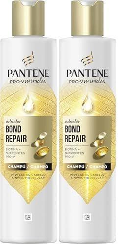 Pantene Molecular Bond Repair - Pack de 2 botes de champú con biotina