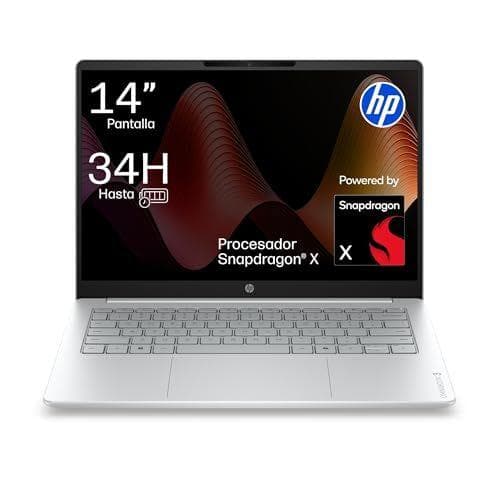 HP OmniBook 3 Ordenador Portátil, 14" WUXGA, Snapdragon X, 16GB, 512GB
