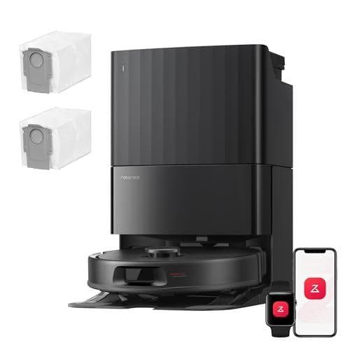 roborock Qrevo S Pro Set Robot Aspirador (Versión Mejorada del QV 35A) Succión de 18500 Pa, Base Todo en Uno, 2,7L Bolsa para Polvo, Sistema antienredos, Evitación de Obstáculos, Negro