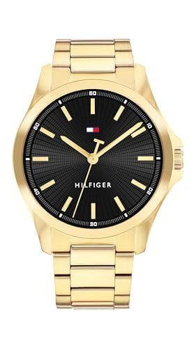 Tommy Hilfiger Reloj Bruce para Hombre con Movimiento de Cuarzo analógico y Pulsera de Acero Inoxidable en Tono Dorado - 1792241