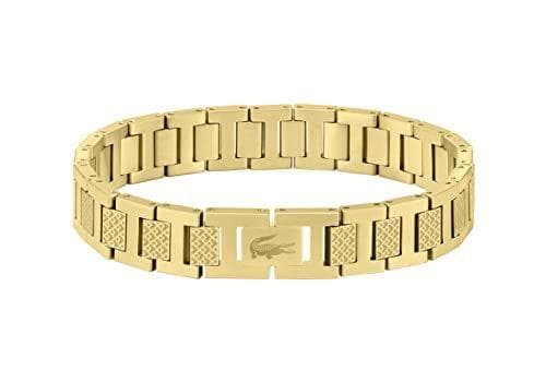 Lacoste - Brazalete de eslabón metálico masculino de Lacoste