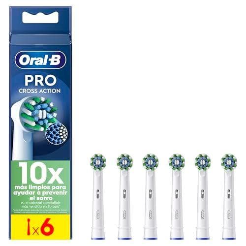 Oral-B CrossAction - Pack de 6 cabezales de recambio originales  