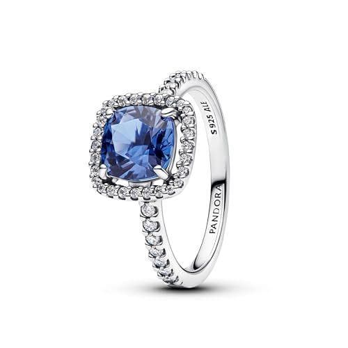 PANDORA - Anillo con brillante para mujer de plata de ley