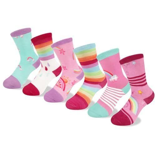 Queenshin - Pack 6 pares calcetines infantiles 