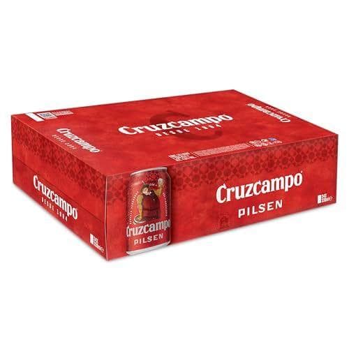 Cruzcampo - Pack de latas de 24 cervezas pilsen